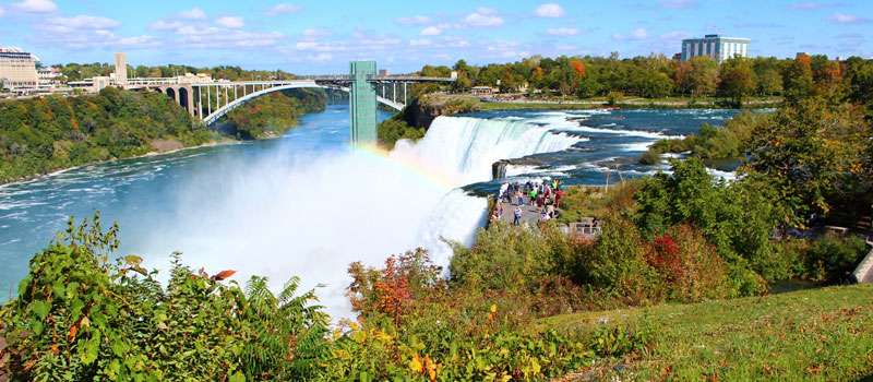 cataratas del niagara lado americano en un dia