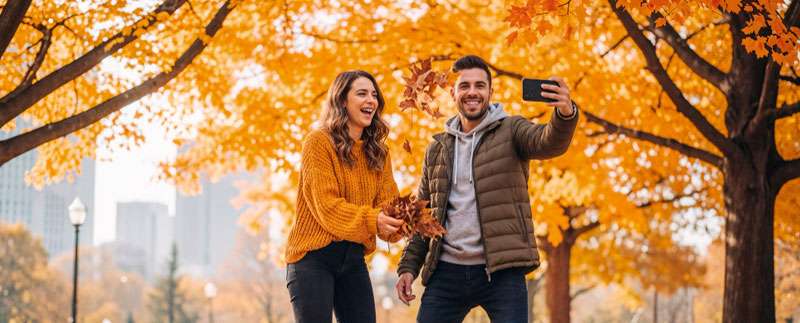 maleta para viajar a Nueva York en otoño